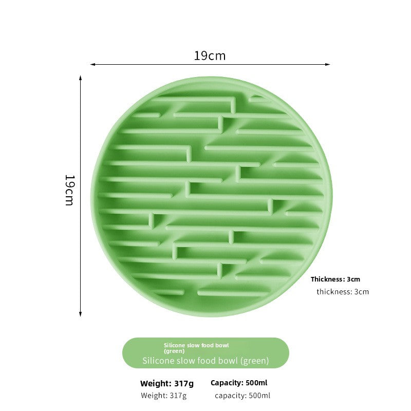 Silicone Pet Slow Feeder Bowl