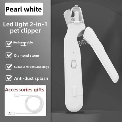 4-in-1 Electric Pet Grooming Kit with Nail Trimmer and Hair Remover