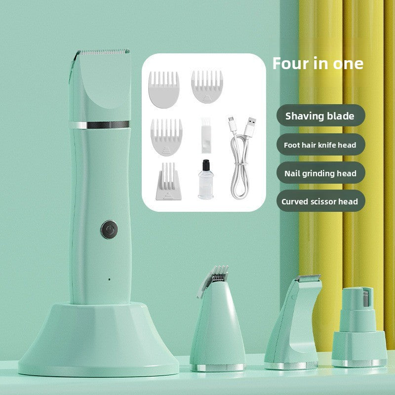 4-in-1 Electric Pet Grooming Kit with Nail Trimmer and Hair Remover