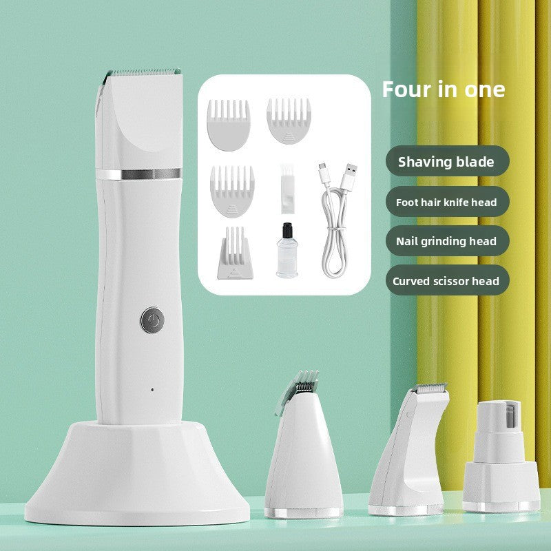 4-in-1 Electric Pet Grooming Kit with Nail Trimmer and Hair Remover