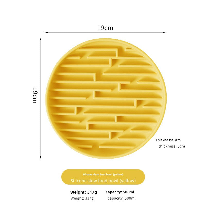Silicone Pet Slow Feeder Bowl