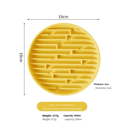 Silicone Pet Slow Feeder Bowl