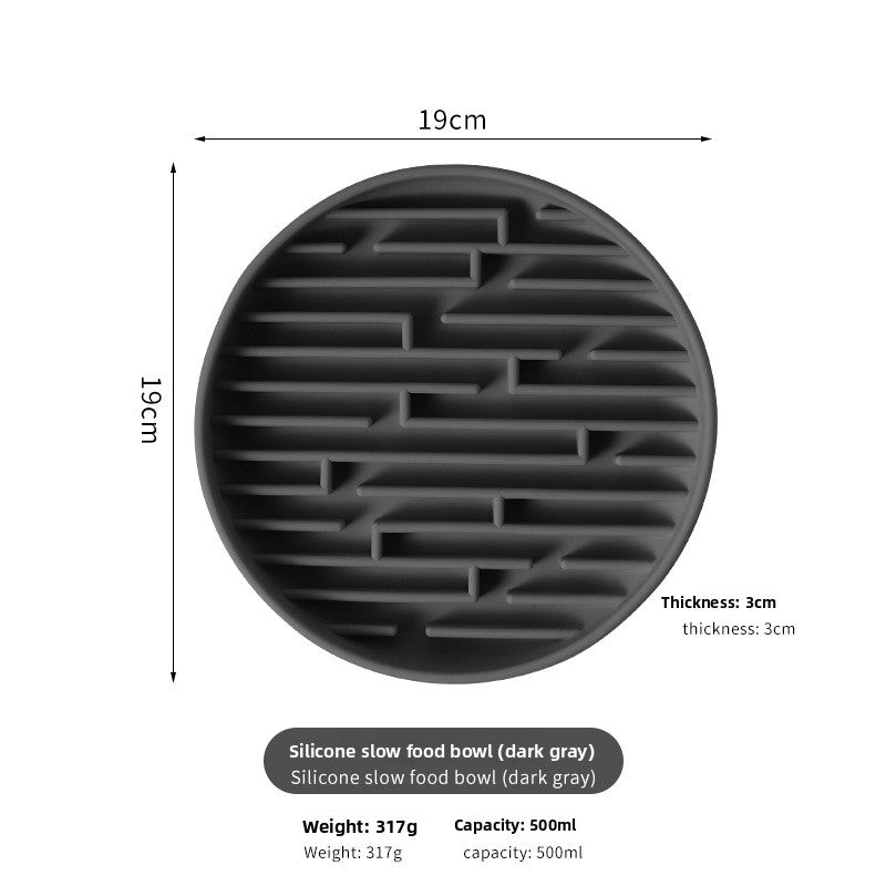 Silicone Pet Slow Feeder Bowl