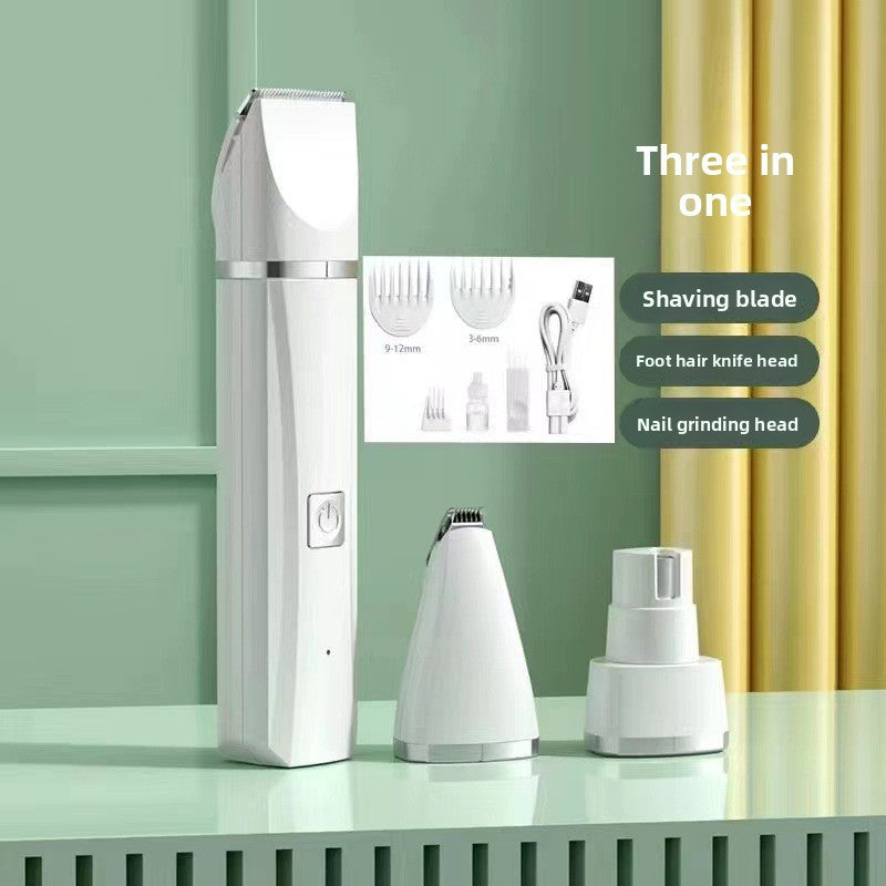 4-in-1 Electric Pet Grooming Kit with Nail Trimmer and Hair Remover