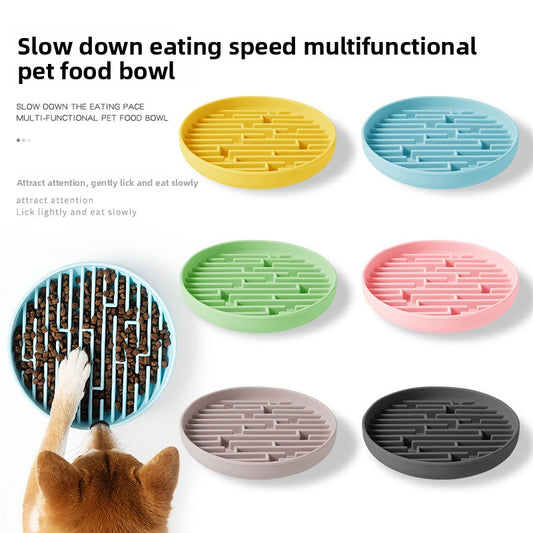 Silicone Pet Slow Feeder Bowl
