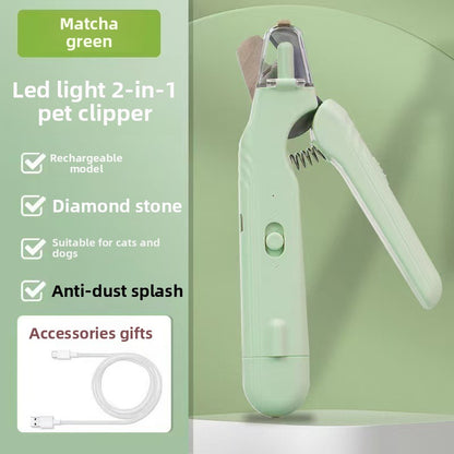 4-in-1 Electric Pet Grooming Kit with Nail Trimmer and Hair Remover