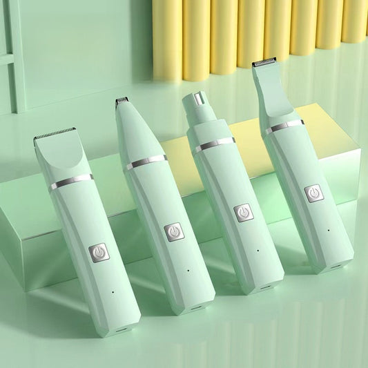 4-in-1 Electric Pet Grooming Kit with Nail Trimmer and Hair Remover