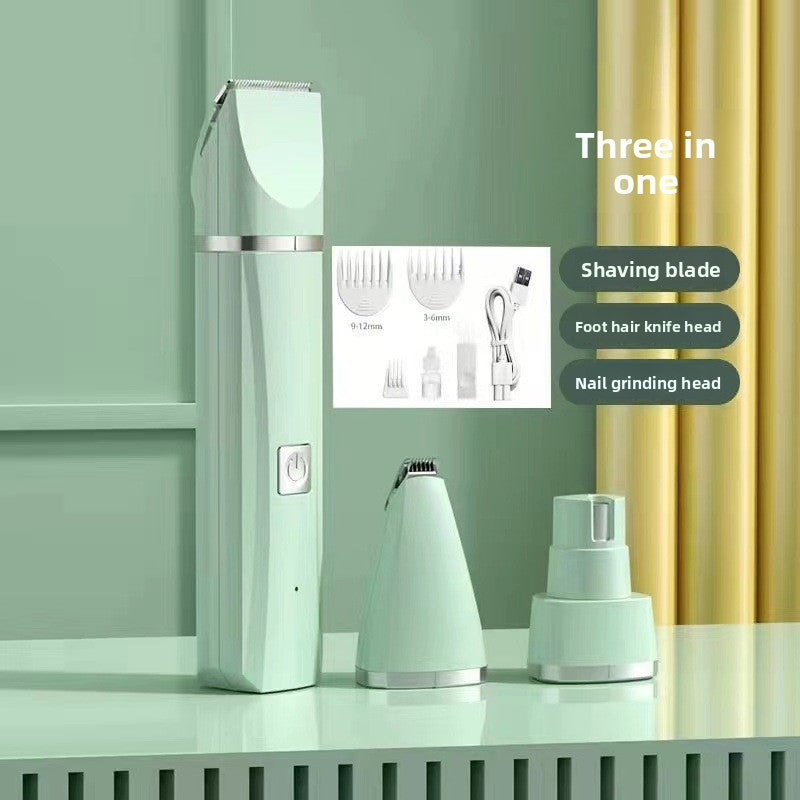 4-in-1 Electric Pet Grooming Kit with Nail Trimmer and Hair Remover